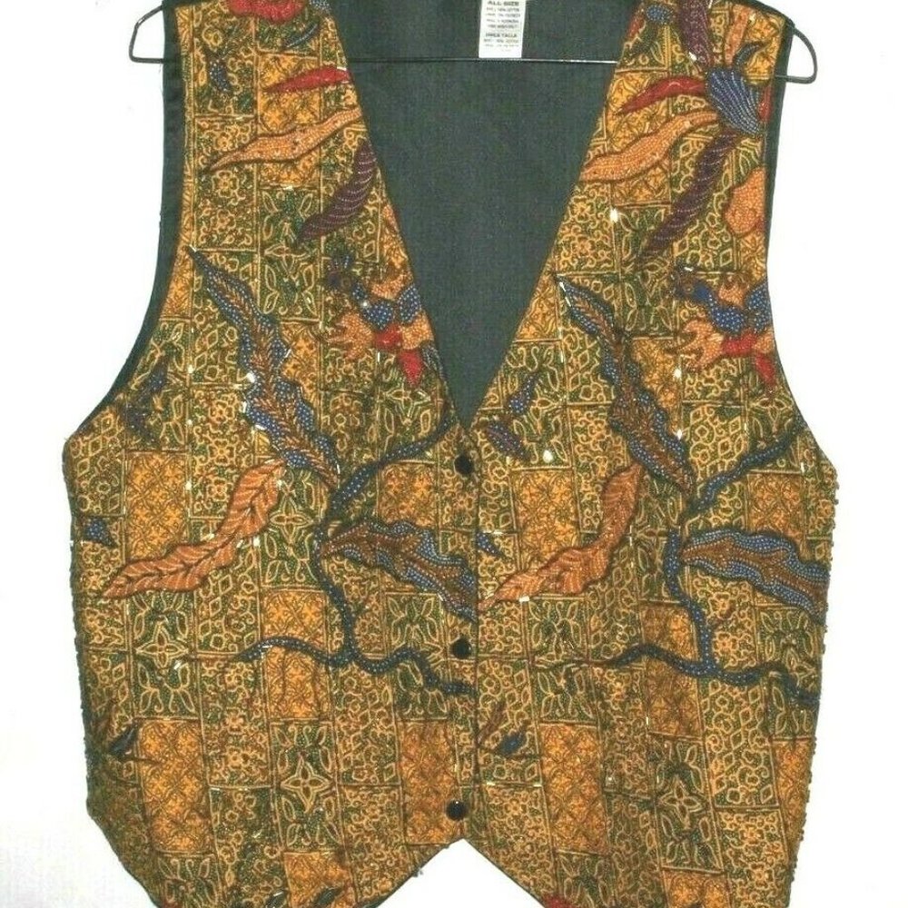 New ANA MORI Women's Multicolored Dressy Vest #
